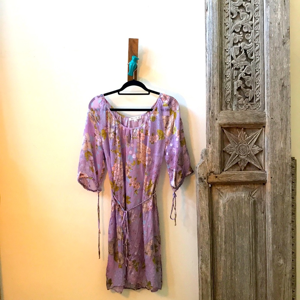 Satin Devore Luxury Summer Dress